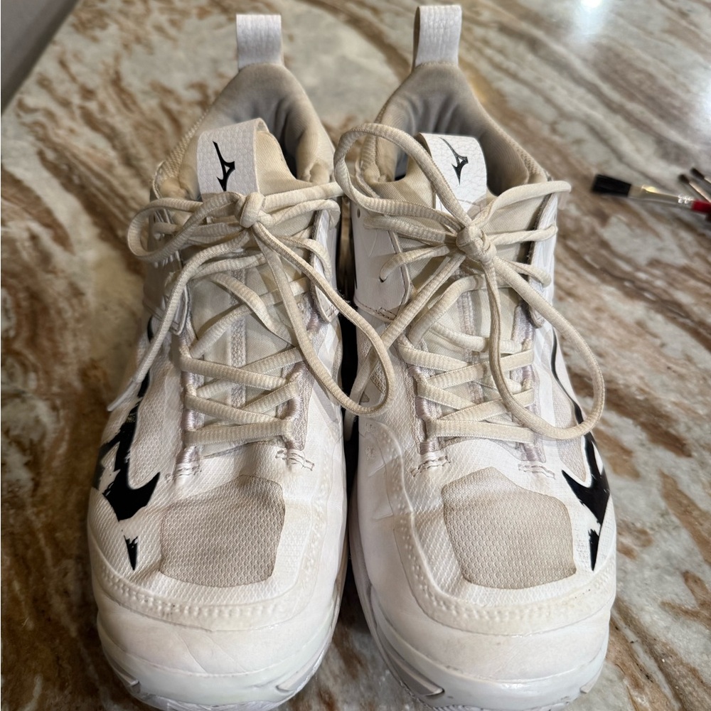 White and Black Athletic Sneakers